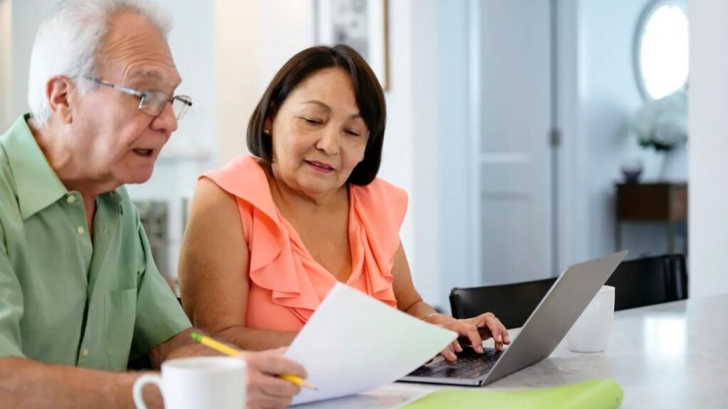 Senior Citizen Checking Their Medicaid