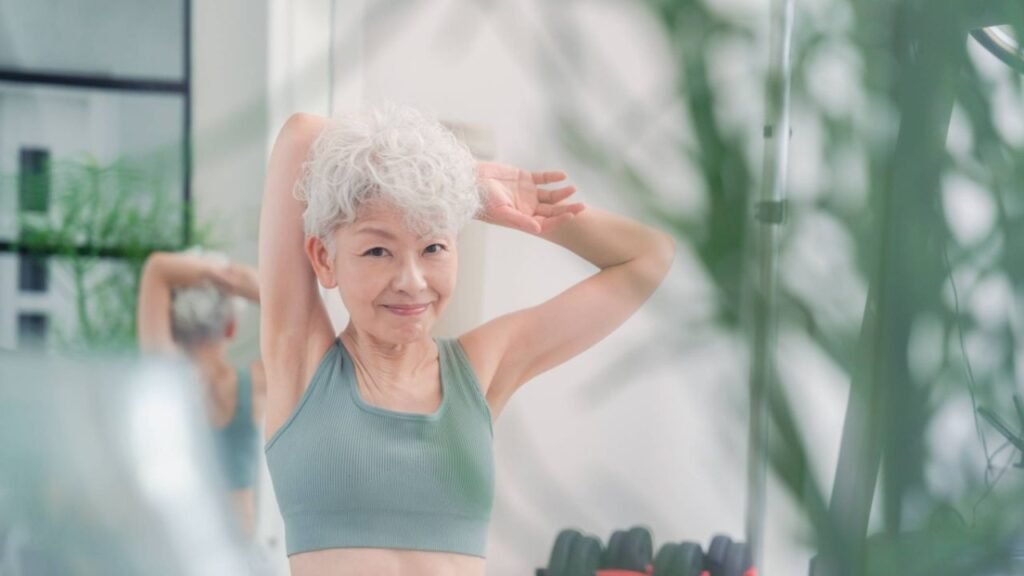 Senior Citizen Doing Exercise